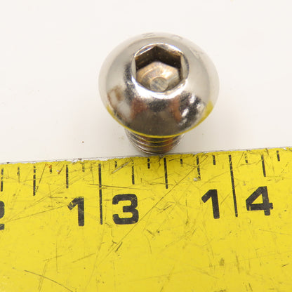 1/2-13 x 3/4" Button Socket Cap Screw Stainless Steel Lot Of 100