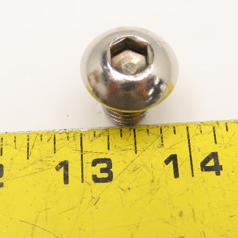 1/2-13 x 3/4" Button Socket Cap Screw Stainless Steel Lot Of 100
