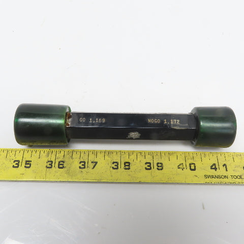 1.169 Go 1.172 No Go Smooth Pin Plug Gauge