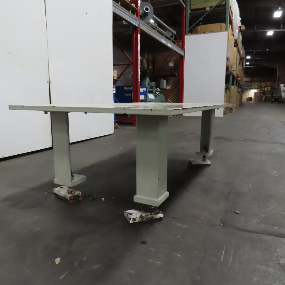 55" x 30-1/2" x 3/4" Thick Blanchard Ground Steel Top Machine Base Table