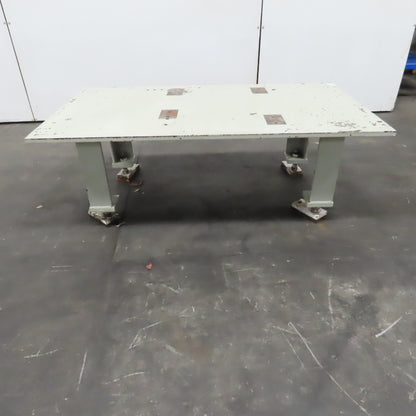 55" x 30-1/2" x 3/4" Thick Blanchard Ground Steel Top Machine Base Table