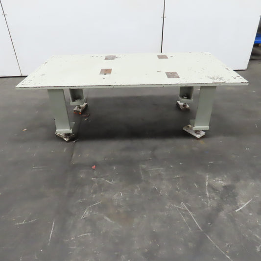 55" x 30-1/2" x 3/4" Thick Blanchard Ground Steel Top Machine Base Table