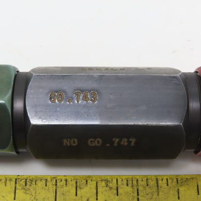 0.743 Go 0.747 No Go Smooth Pin Plug Gauge