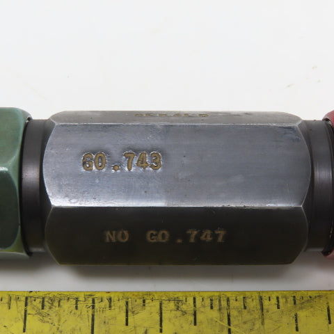 0.743 Go 0.747 No Go Smooth Pin Plug Gauge