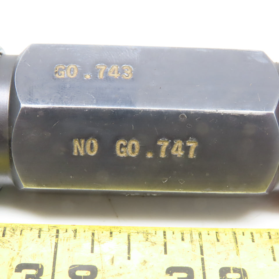 0.743 Go 0.747 No Go Smooth Pin Plug Gauge