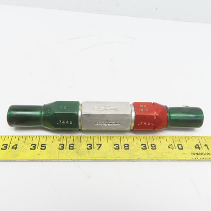 0.744 Go 0.746 No Go Smooth Pin Plug Gauge