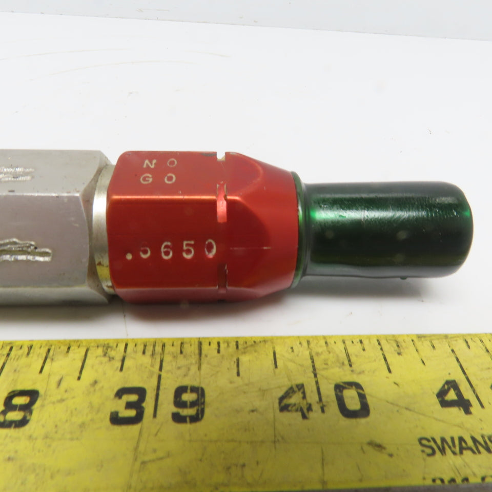 0.6640 Go 0.6650 No Go Smooth Pin Plug Gauge
