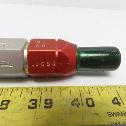 0.6640 Go 0.6650 No Go Smooth Pin Plug Gauge