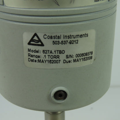 MKS 627A.1TBD Baratron Capacitance Manometer Pressure Transducer 15VDC