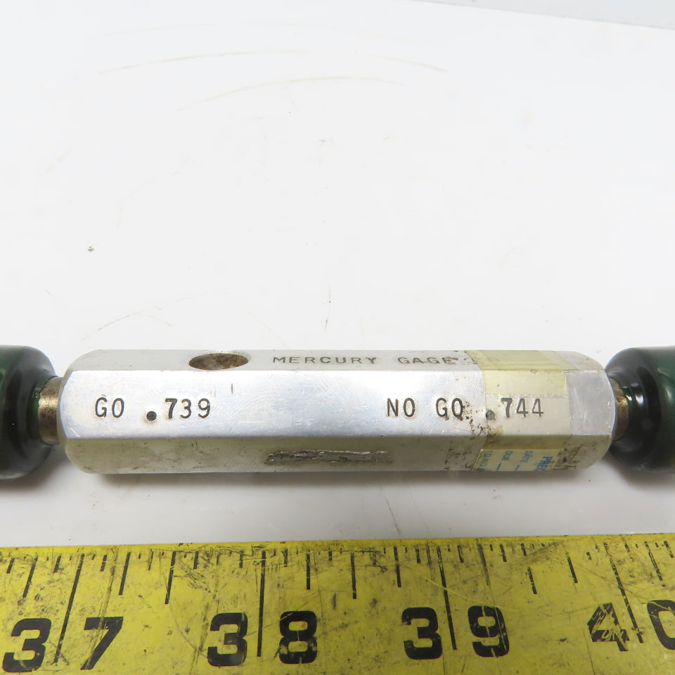 1.1875 Go 1.1895 No Go Smooth Pin Plug Gauge
