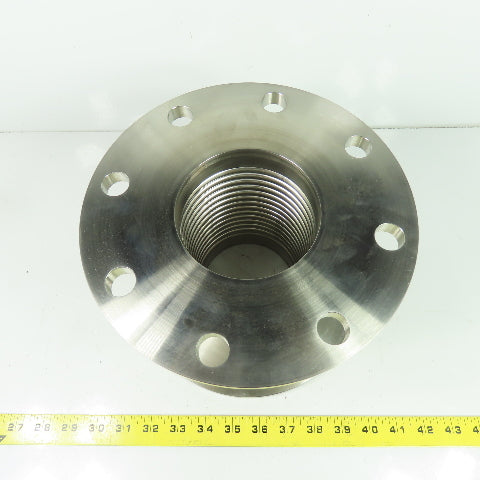 3-7/8" ID Stainless Steel 8-Bolt Flange Mount Flexible Bellow Coupling 7" Length