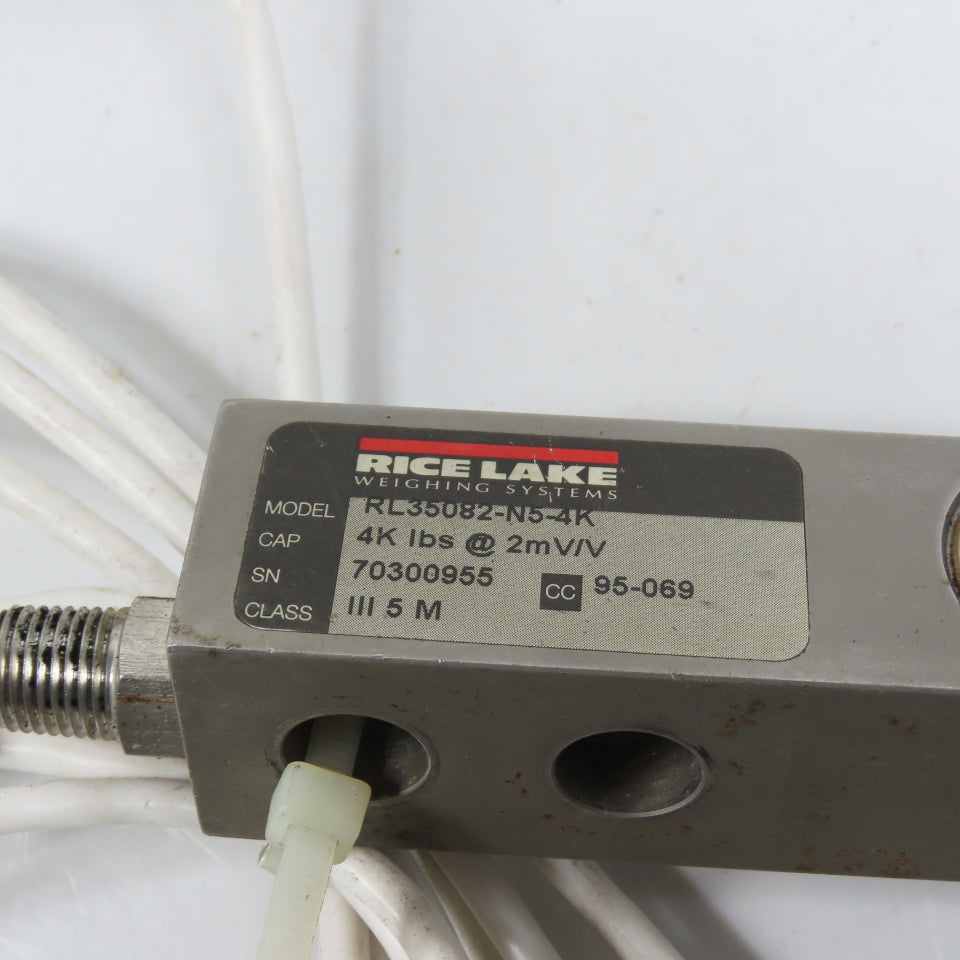 Rice Lake RL35082-N5-4K SS Single Ended Beam Load Cell 4000LBS 2mV/V Lot Of 4