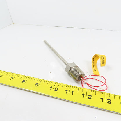 Pyromation Schlemmer R1T185L483-006-00-9HP22 RTD Temperature Sensor 6" Probe New