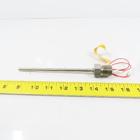Pyromation Schlemmer R1T185L483-006-00-9HP22 RTD Temperature Sensor 6" Probe New