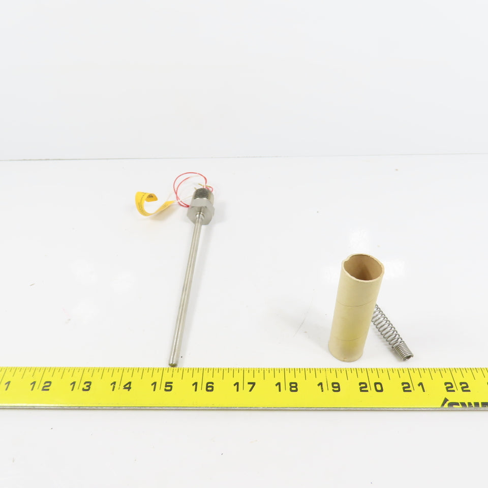 Pyromation Schlemmer R1T185L483-006-00-9HP22 RTD Temperature Sensor 6" Probe New