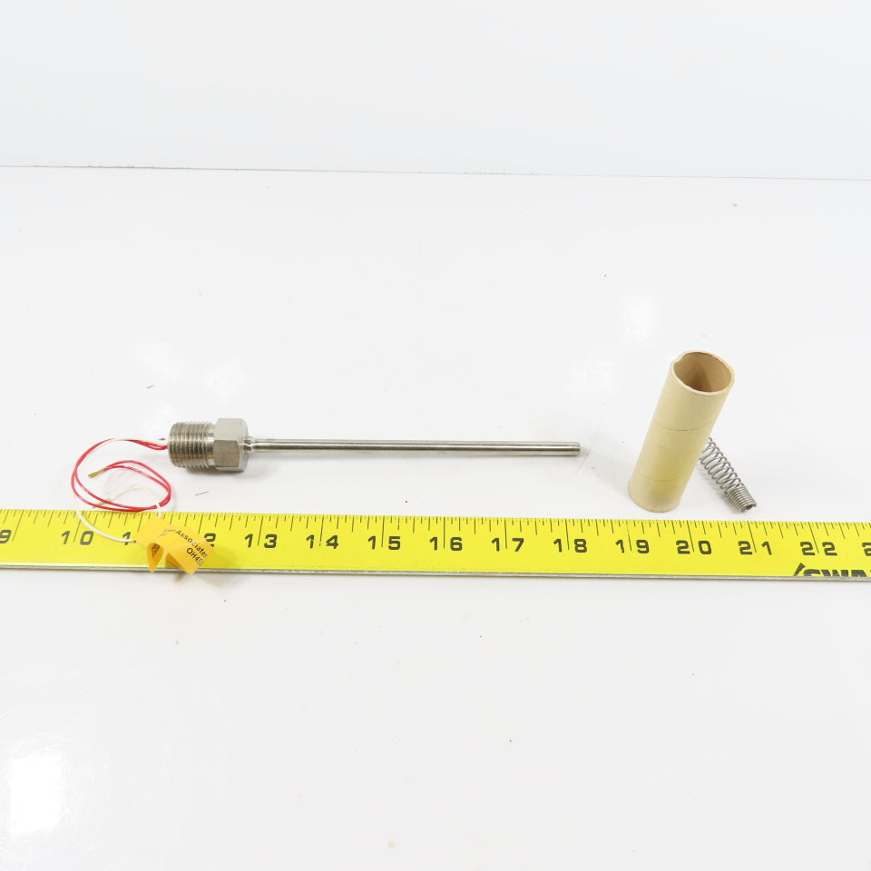 Pyromation Schlemmer R1T185L483-006-00-9HP22 RTD Temperature Sensor 6" Probe New
