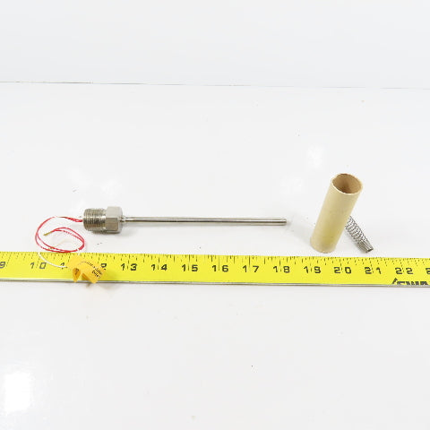 Pyromation Schlemmer R1T185L483-006-00-9HP22 RTD Temperature Sensor 6" Probe New