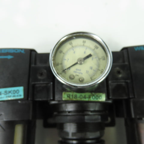 Wilkerson R18-04-F000 F18-04-SK00 Air Pressure Filter Regulator Lubricator 1/2"