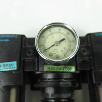 Wilkerson R18-04-F000 F18-04-SK00 Air Pressure Filter Regulator Lubricator 1/2"