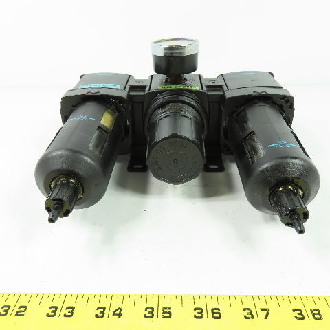 Wilkerson R18-04-F000 F18-04-SK00 Air Pressure Filter Regulator Lubricator 1/2"