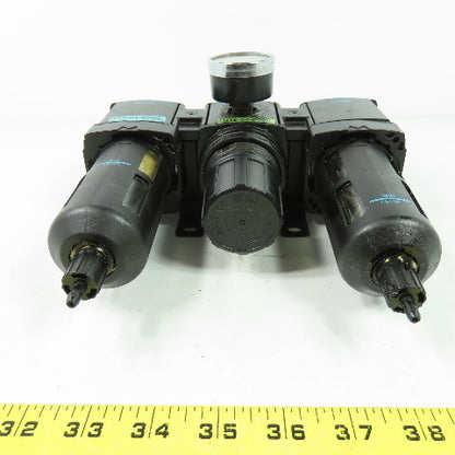 Wilkerson R18-04-F000 F18-04-SK00 Air Pressure Filter Regulator Lubricator 1/2"