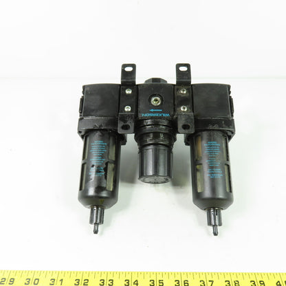 Wilkerson R18-04-F000 F18-04-SK00 Air Pressure Filter Regulator Lubricator 1/2"