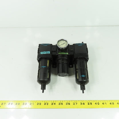 Wilkerson R18-04-F000 F18-04-SK00 Air Pressure Filter Regulator Lubricator 1/2"