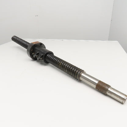 Ball Screw & Nut 2-1/4" OD Single Start 1/2" Pitch 34" Screw Length 42" OAL