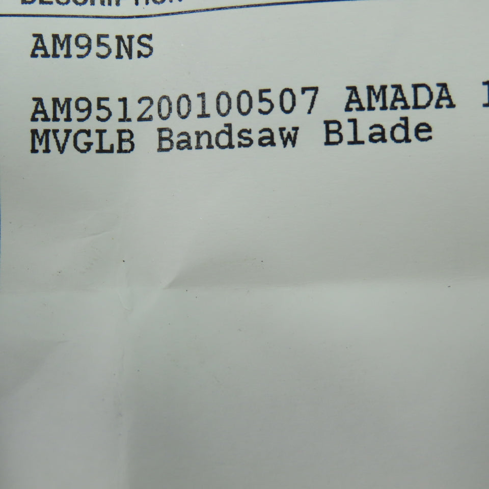 Amada AM951200100507 Bandsaw Blade 12' X 1.0 X .035 5/7 Teeth