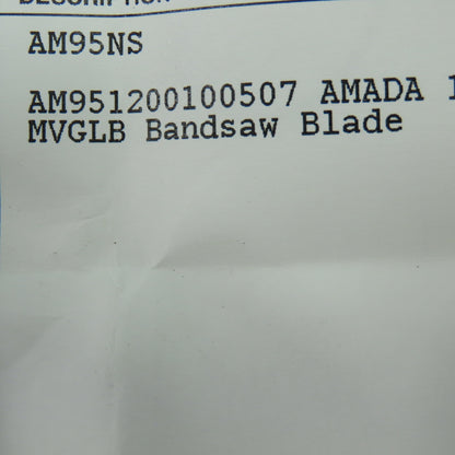 Amada AM951200100507 Bandsaw Blade 12' X 1.0 X .035 5/7 Teeth