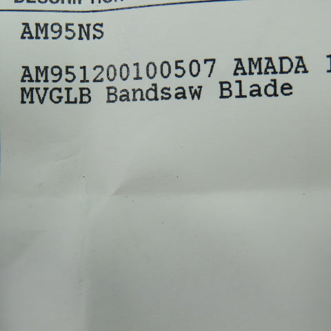 Amada AM951200100507 Bandsaw Blade 12' X 1.0 X .035 5/7 Teeth