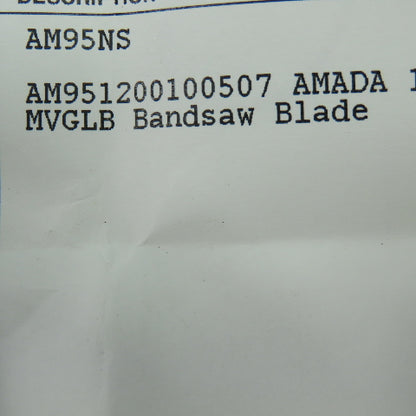 Amada AM951200100507 Bandsaw Blade 12' X 1.0 X .035 5/7 Teeth
