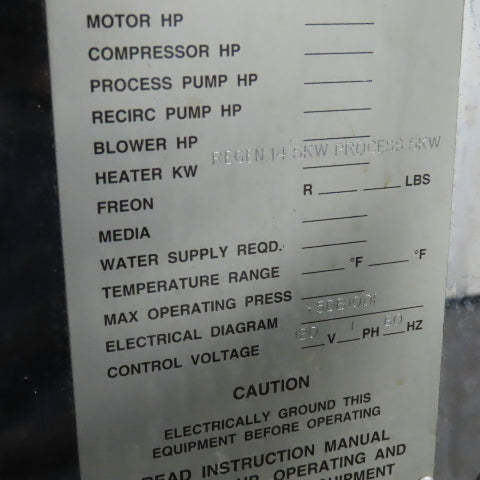 Cincinnati Milacron DD-110 Drying Hopper & Heated Dryer 480V 1PH W/Vacuum Loader