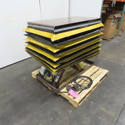 Autoquip Series 35 2500LB Electric Scissor Lift Table 48x24"Top 208-230/460V 3Ph