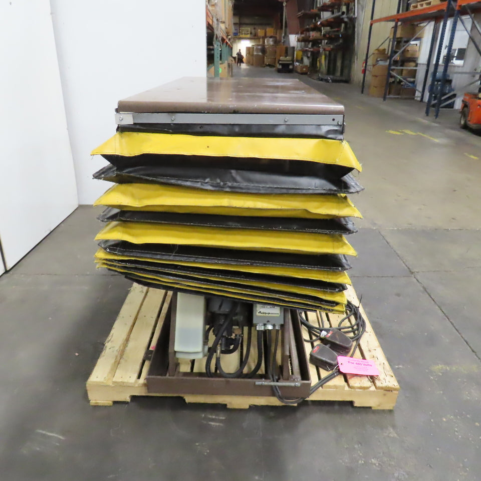 Autoquip Series 35 2500LB Electric Scissor Lift Table 48x24"Top 208-230/460V 3Ph