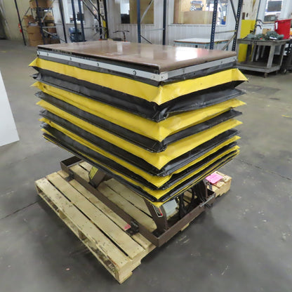 Autoquip Series 35 2500LB Electric Scissor Lift Table 48x24"Top 208-230/460V 3Ph