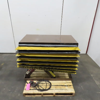 Autoquip Series 35 2500LB Electric Scissor Lift Table 48x24"Top 208-230/460V 3Ph