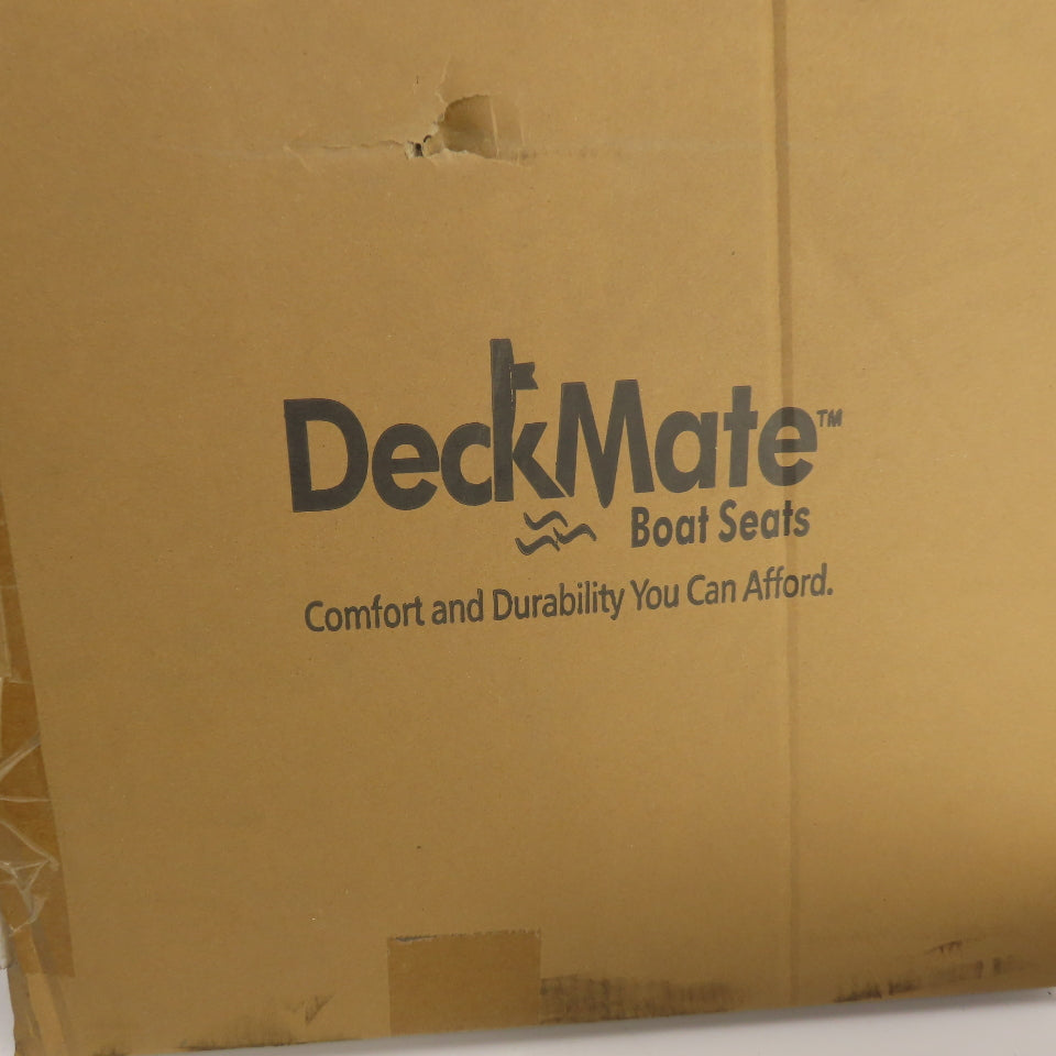 Deck Mate PFS-304 Ivory/Tan Folding Pontoon Boat Seat