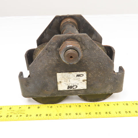 CM Series 633 1 Ton Gravity Hoist Trolley 3-1/2"-5" Flange