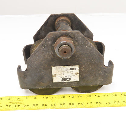 CM Series 633 1 Ton Gravity Hoist Trolley 3-1/2"-5" Flange