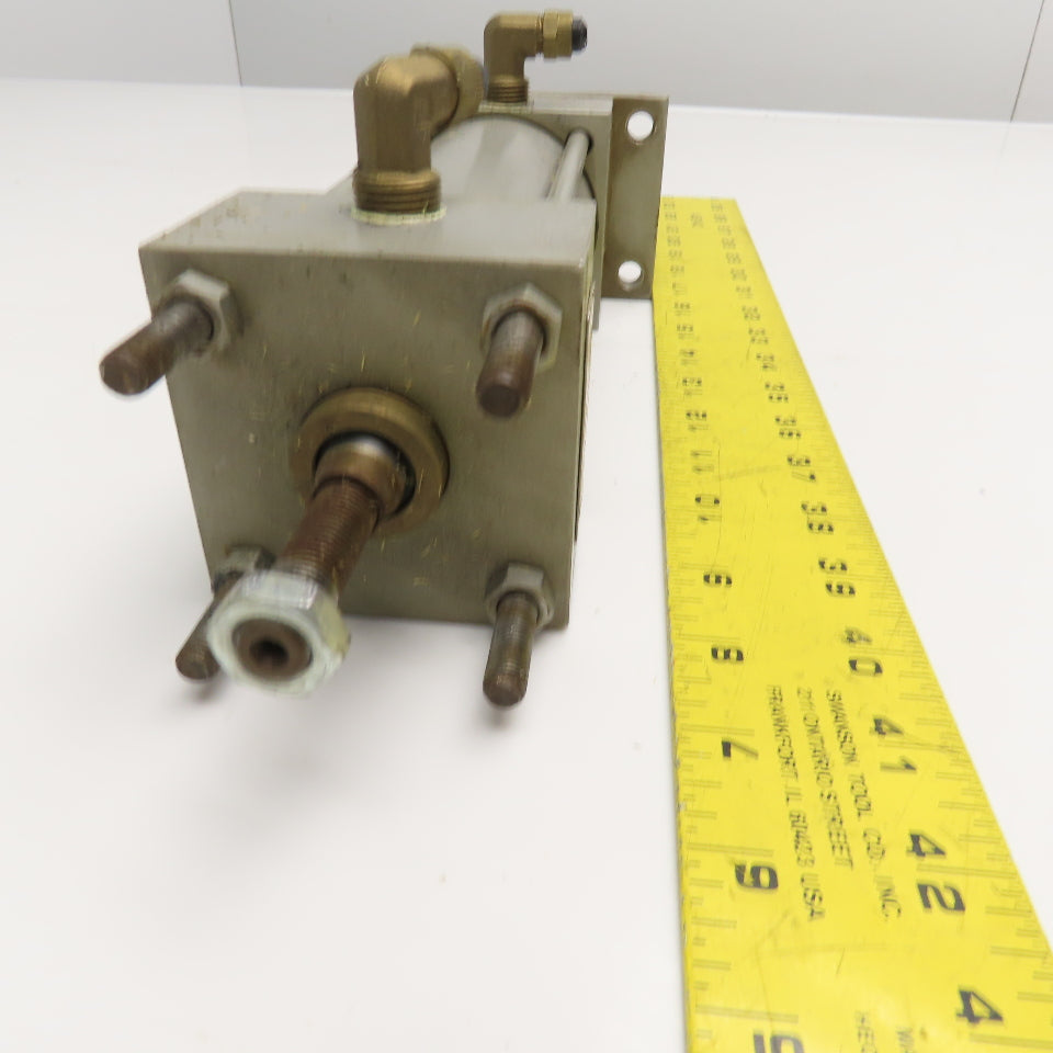 Milwaukee 2-1/2" Bore 4" Double Acting Double Rod Air Cylinder