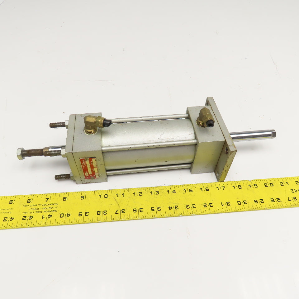 Milwaukee 2-1/2" Bore 4" Double Acting Double Rod Air Cylinder