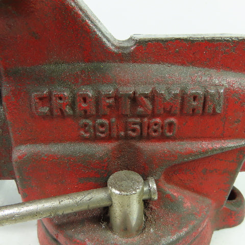Craftsman 391.5180 4" Open Swivel Base Bench Mount Bullet Vise 3-1/2" Jaws