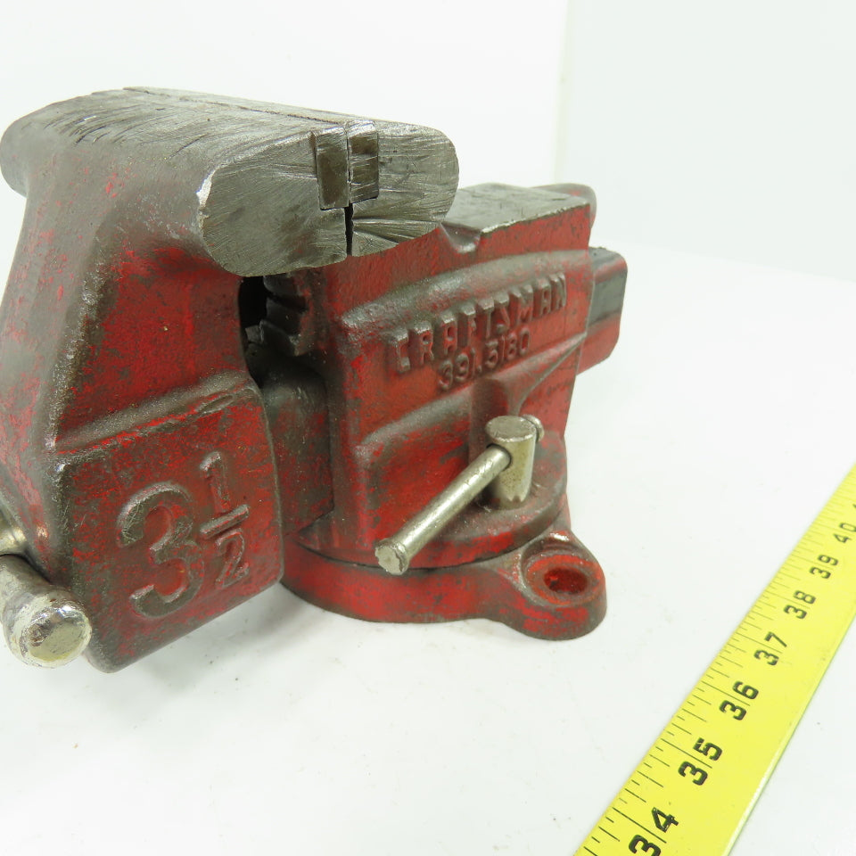 Craftsman 391.5180 4" Open Swivel Base Bench Mount Bullet Vise 3-1/2" Jaws