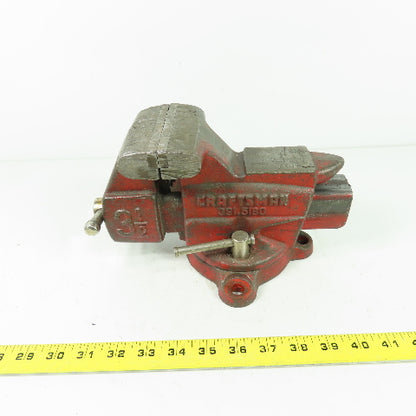Craftsman 391.5180 4" Open Swivel Base Bench Mount Bullet Vise 3-1/2" Jaws