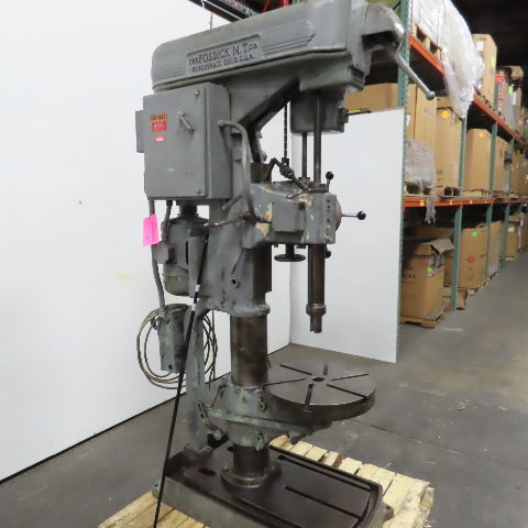 Fosdick 20" Round Column Power Feed Drill Press 3HP 240/440V 3PH 4MT
