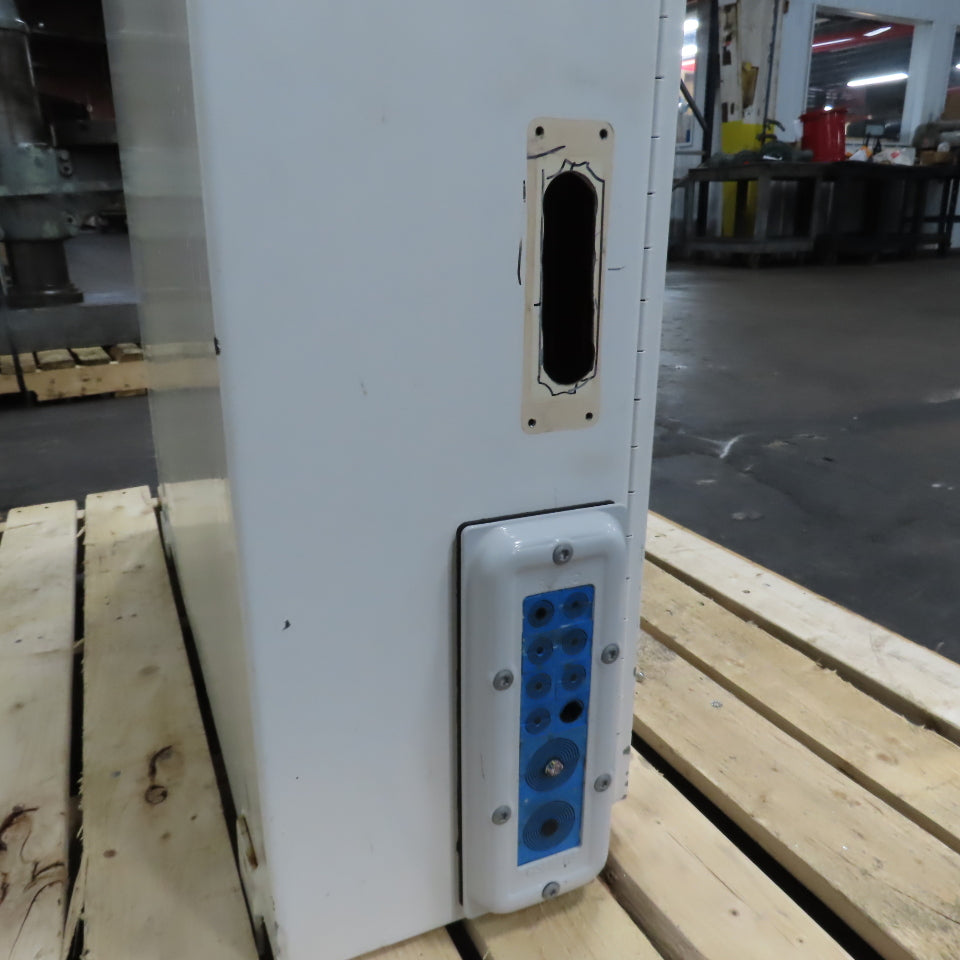 Hoffman 42" x 30" x 8" Steel Electrical Enclosure W/ Backplate & Hinged Door