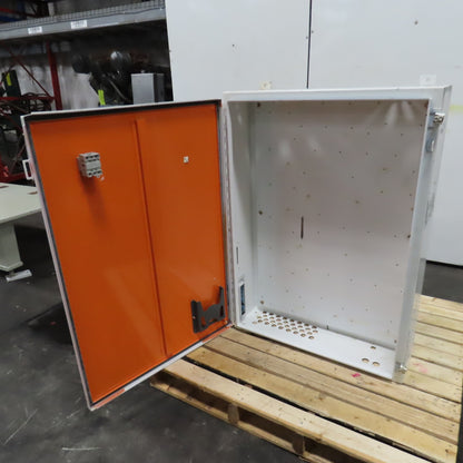 Hoffman 42" x 30" x 8" Steel Electrical Enclosure W/ Backplate & Hinged Door