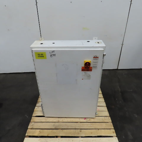 Hoffman 42" x 30" x 8" Steel Electrical Enclosure W/ Backplate & Hinged Door