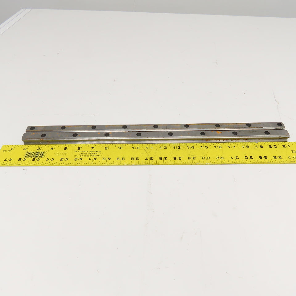 20mm x 18mm Profile Linear Guide Rail 500mm OAL Lot Of 2